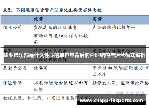 建业俱乐部是什么性质的单位其背后的管理结构与运营模式解析