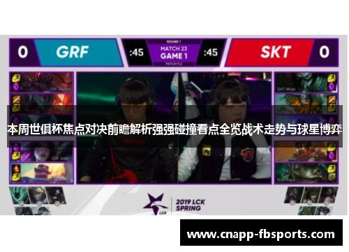 本周世俱杯焦点对决前瞻解析强强碰撞看点全览战术走势与球星博弈